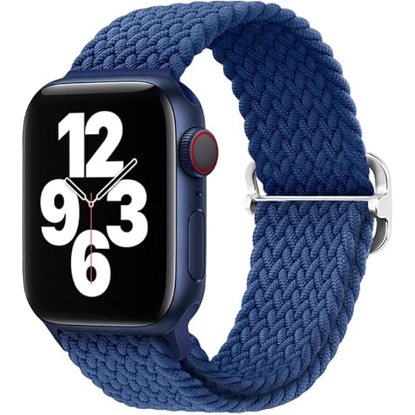 Kompatibel med Apple Watch Series 9 Armband 41mm 45mm, Sport Nylon Vävd Rem för iWatch Series 8 7 6 5 4 3 2 1 SE Kvinnor Män Solo Loop Armbandsur