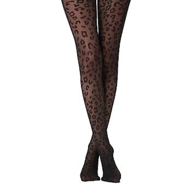 Dam Strumpbyxor Sommar Tunna Genomskinliga Strumpbyxor Gotisk Vintage Leopard Djurmönster Strumpbyxor (3 st)