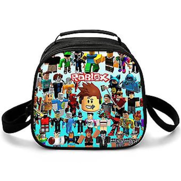 Roblox Tryckt Lunchväska Grundskolan Isolerad Lunchbox Måltidsväska{jkw} ( A)