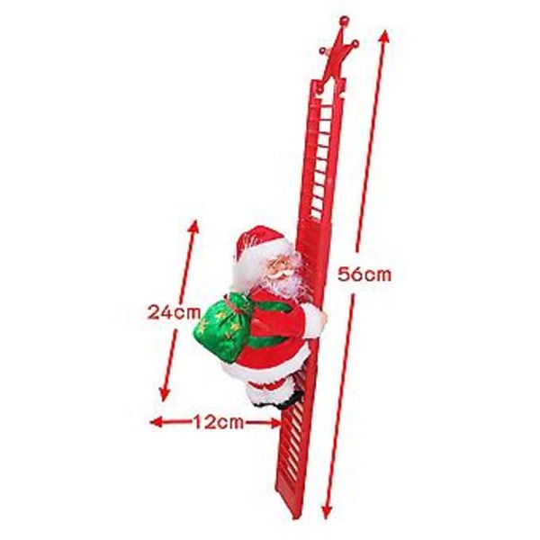 Elektrisk Klättrande Stege Jultomte Julgran Hembelysning Ornament Present ( )