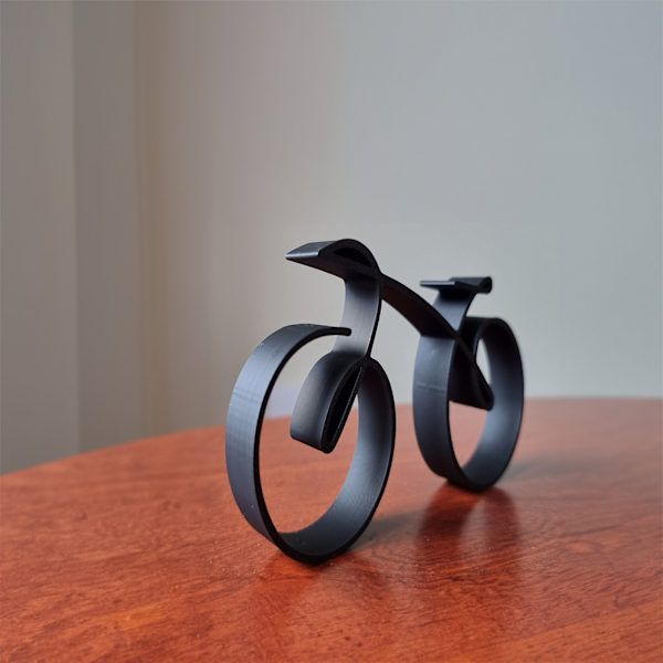 Akryl minimalistisk cykelskulptur cykelprydnad personlig