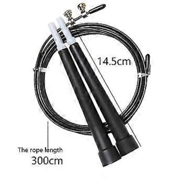 Professionel Speed Jump Rope, justerbart speed reb i stålwire til højintensive træninger, kompakt design ideelt til rejser, bærbar træning til