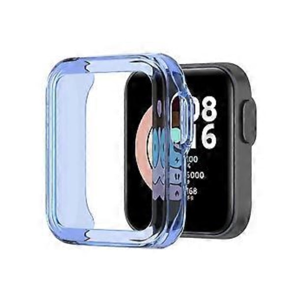 2023 Nytt Anti-Drop Urverktyg Halvpaket Dammsäkert Utbytbart Skal Tpu Skyddande Fodral För Mi Watch Lite Skärmskydd (transparent svart)