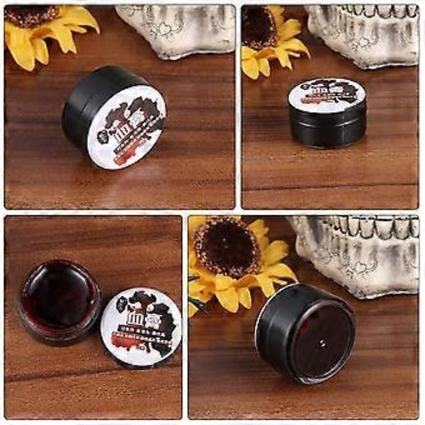 3 st Fake Blood Gel Skräck Kostym Rekvisita Halloween Fest Smink Rekvisita