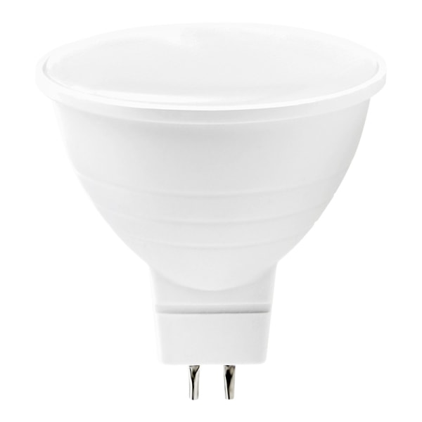 Set med 2 GU10 LED-lampor genomskinligt cover (kall färg) 5w6 pärlor