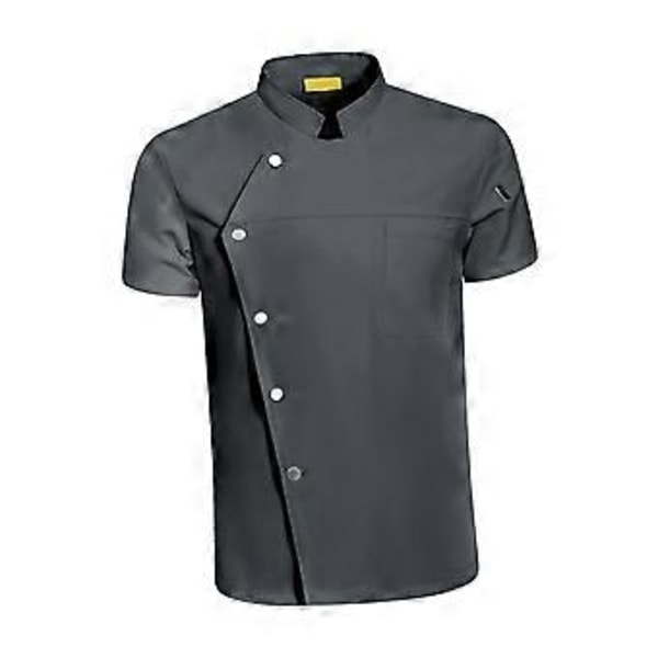 Arbetskläder Uniform Stora Storlekar Restaurang Kök Plus Size M Storlek Vit (4XL Storlek Grå)
