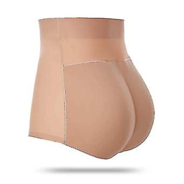 Dame Polstret Push Up Truser Rumpe Løfter Shaper Falsk Rumpe (S Høy midje 189beige)