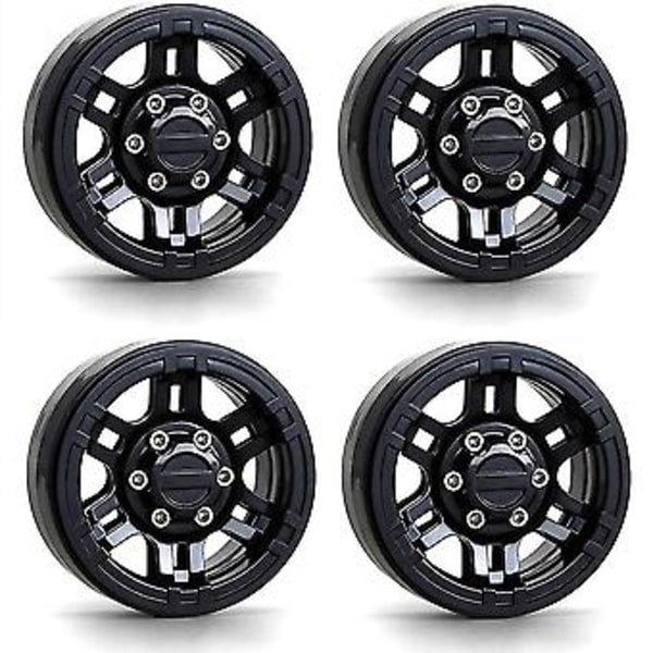 4 stk Plast 1.9 tommer Beadlock Hjulnav Felg for 1/10 RC Crawler Axial Scx10 90046 Axi03007 Traxxas