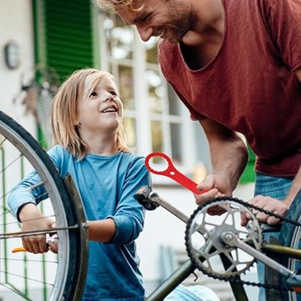 Cykelaksel Reparationsnøgle Aluminium Dual-use BB Aksel Nøgle Bundbeslag