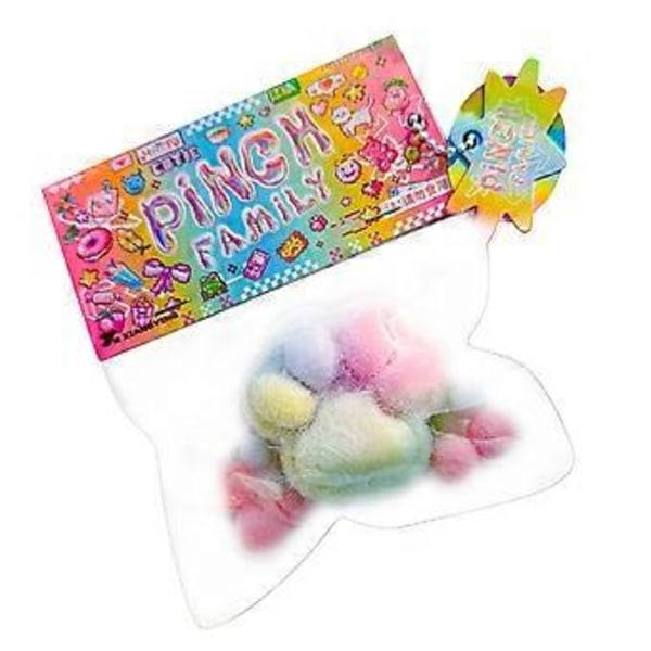 Taba Cat Squishy Leksaker, Katttassar Mochi Squishy Stressavlastande Squishies (Färgglada)