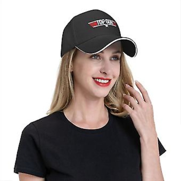 Mode Top Gun Basebollkeps Unisex Vuxen Amerikansk Film Justerbar Pappahatt För Män Kvinnor Hip Hop [JKW] ( Khaki)