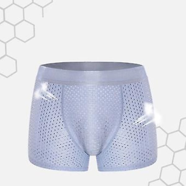 Herre Hip Butt Lifter Enhancer Briefs Polstret Boxer Undertøj (Blå XXL)