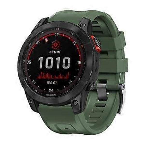 Type H Silikone Urrem 26mm til Garmin Tactix 7 Pro/Fenix 7X/Fenix 6X Pro (Style H)