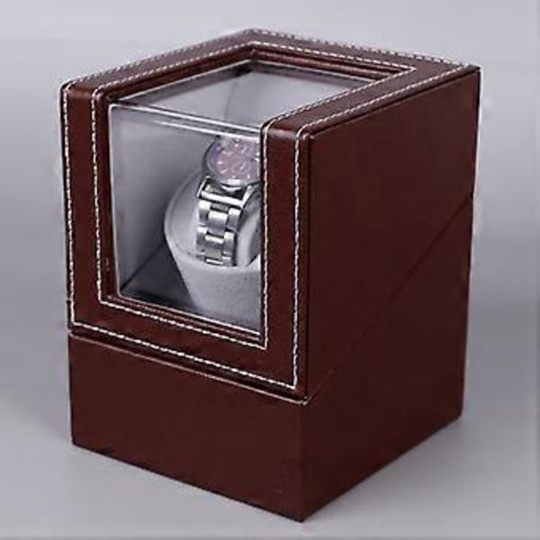 PU-läder 1+0 automatisk motorbox klockförvaring displaybord skakare skivspelare (kaffeaska)