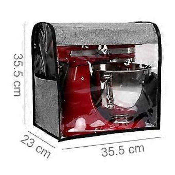 Støvdeksel for KitchenAid kjøkkenmaskin og ekstra tilbehør, Grå