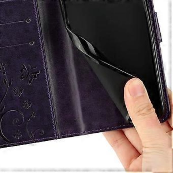 För Samsung Galaxy A26 5G Fodral PU Läder Plånboksfodral med Rem (Stil D)