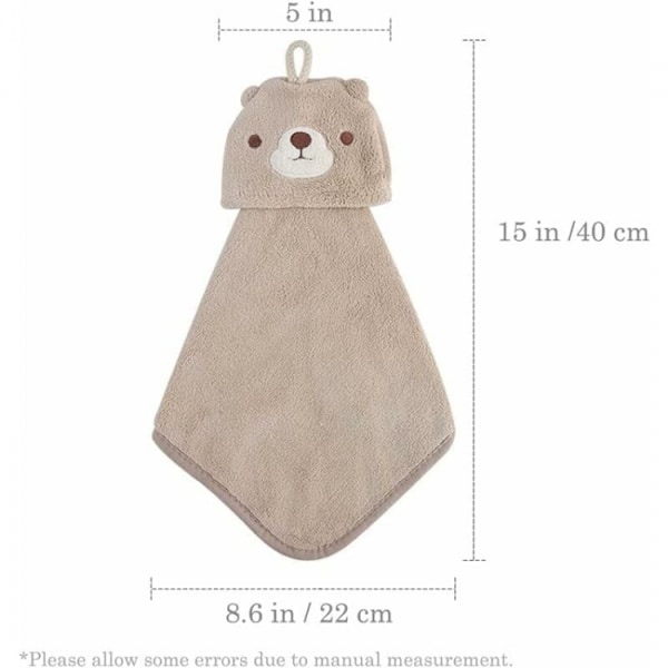 5-pack (5 färger) hängande handdukar med hängande ögla absorberande