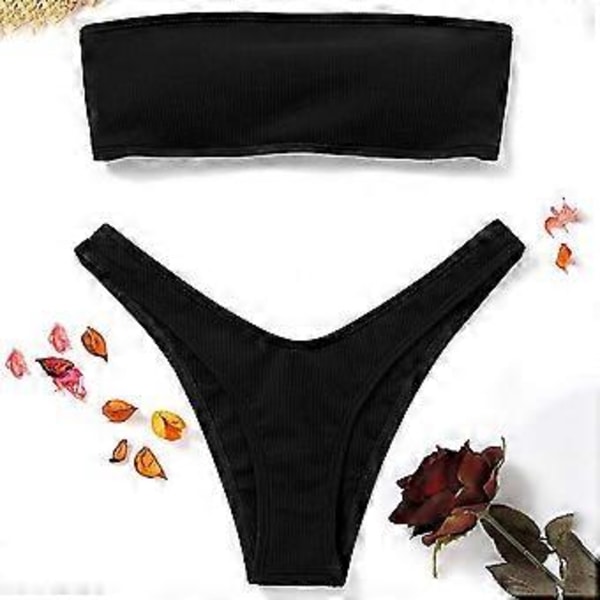 Dame Strand Bikini Sæt, Mode Ensfarvet Sexet Hul Åben Ryg Bikini Badedragt Split Badedragt Sommer Push up (style62)