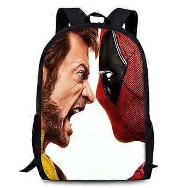 Deadpool & Wolverine Rygsæk Studenter Skoletaske Børns Skolesæson Gave F