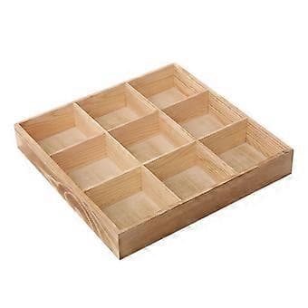 9/10 rum Solid Trækasse Kompakt Skuffe Organizer Bakke Smykker 0x10x4,7CM