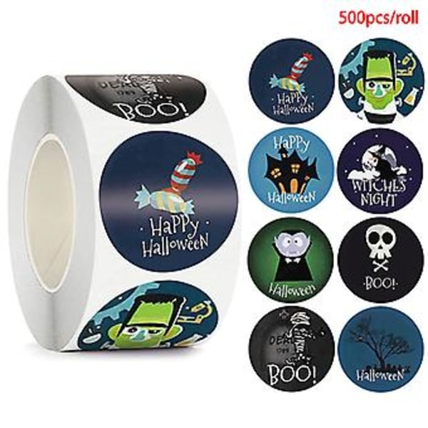 500 kpl Halloween Vampyyri Pyöreät Tarrat Kirjekuoren Sulkemiseen Makeispussin Tarrat