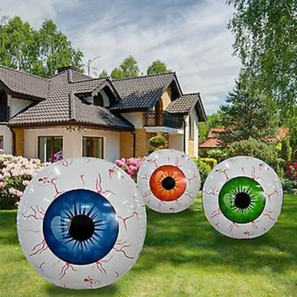 4d Skumle Øyedekorasjoner Ballonger, Plastballongrekvisitter Blodsprutende Øyne Innendørs Utendørs Hage Halloween Dekor For Plen (4stk)