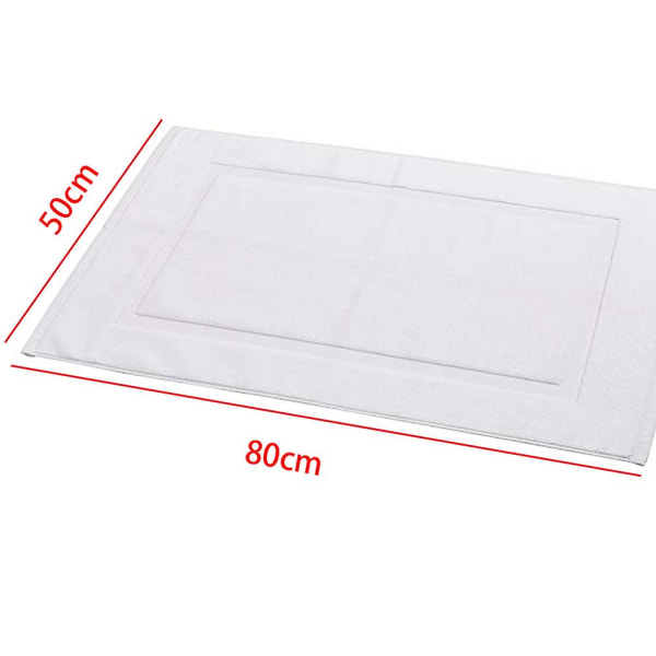 50x80cm Shower Super Soft Non-Slip Washable Cotton Woven Carpet Bath Mat Towels