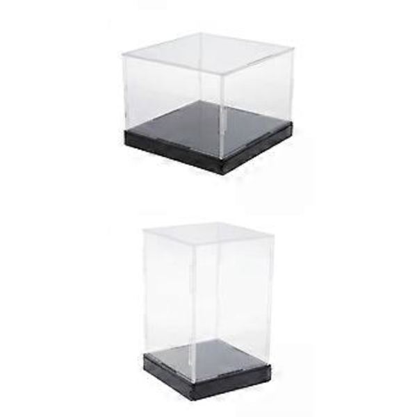 2 Stykker Akryl Displayboks Multipurpose til Miniature Figurer