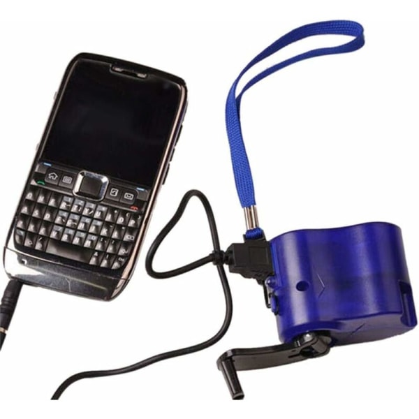USB Bärbar Vev Telefon Hand Nödvev USB Laddare Hand MP4 Laddare Mobiltelefon Utomhus manuell power