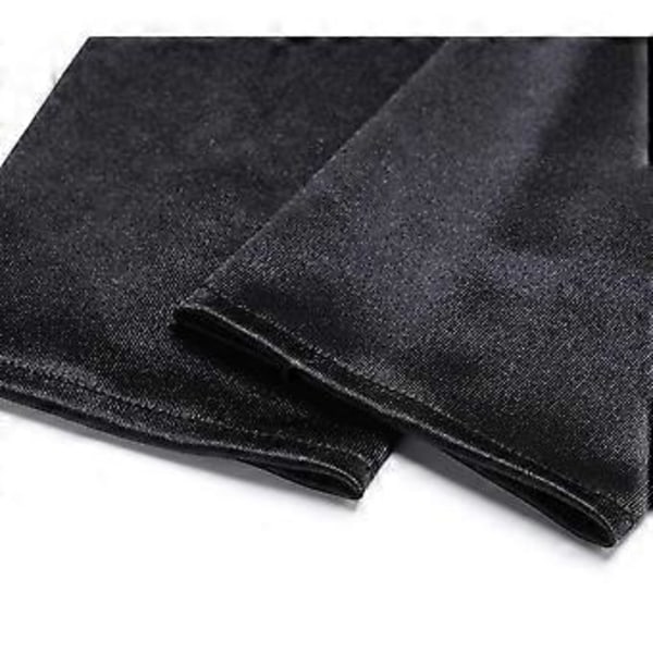 2 stk. kjole satin handsker - sort