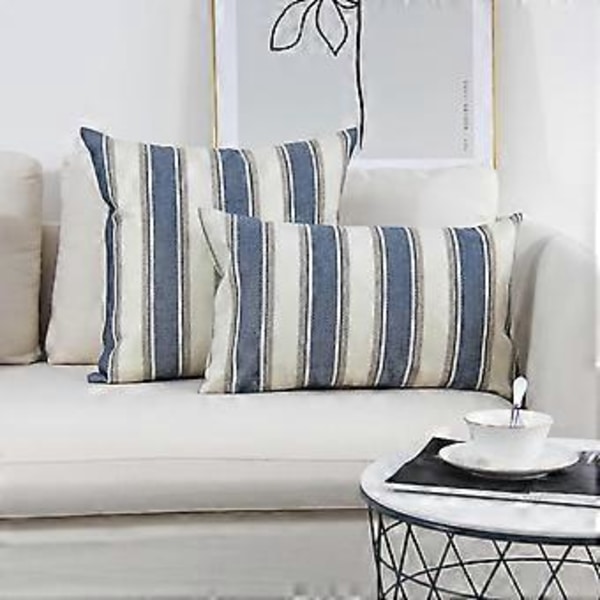 2 kpl raidallinen tyynynpäällinen 18\" x 18\"