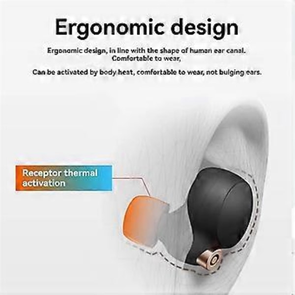 3 Par Støjreducerende og Lydisolerende Ørepropper Memory Foam Ørekopper til -1000XM4 Bluetooth Headp (Sort)