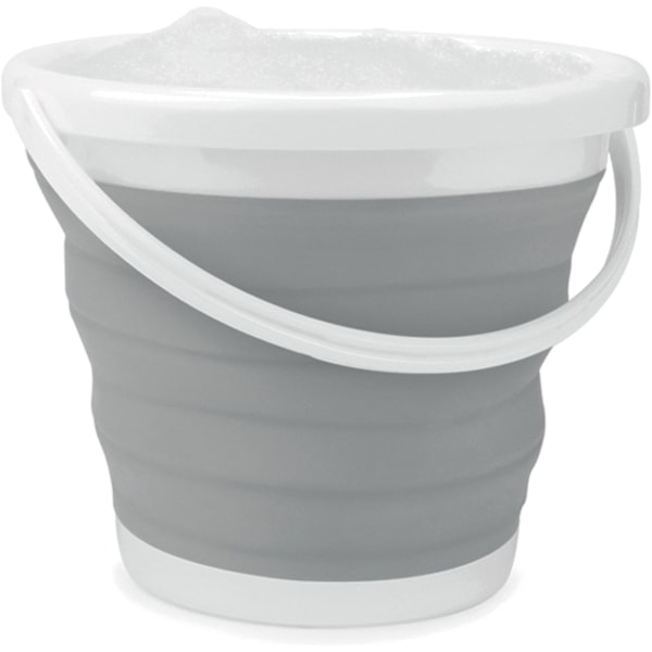 10L Vikbar Hink, Kompakt och Platsbesparande Design, Inomhus och