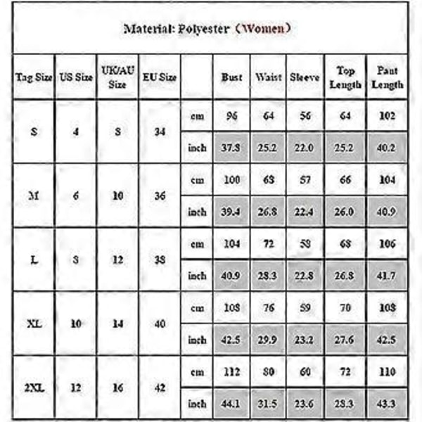 Jouluinen perhe-pyjama-setti joulupyjamat yöasut -NMAOV(XL Naiset)