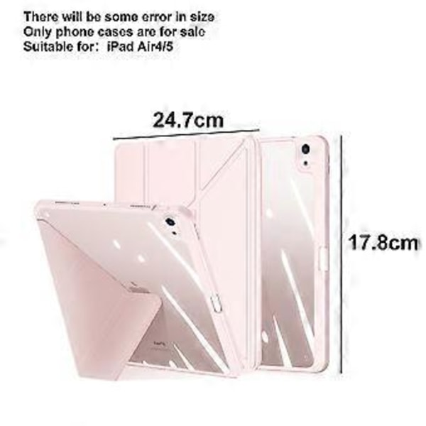 Etui Kompatibelt med iPad Air4/5 10.9, Separasjon Avtakbart Magnetisk Etui, Transparent Bakside