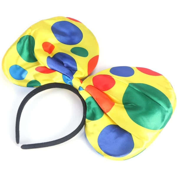 2 stk sløyfesett Jumbo Polka Dots sløyfehodebånd av Funny Party Hats for