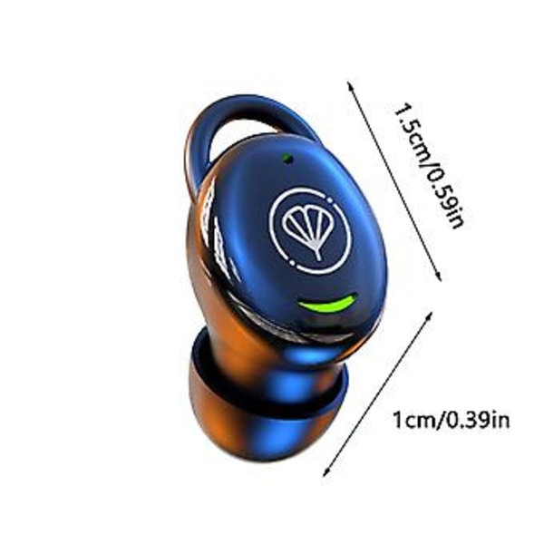 Søvnørepropper Trådløse Bluetooth Headset Bluetooth 5.3 Mini In-Ear Mikrofon Bærbar Øretelefoner Til Søvn BK
