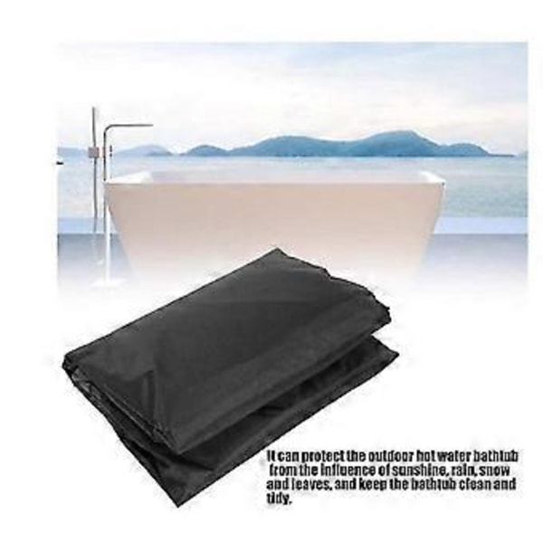 SZTXJ Firkantet Udendørs Spa Vandtæt Polyester Spabadsovertræk (215*215*30cm)