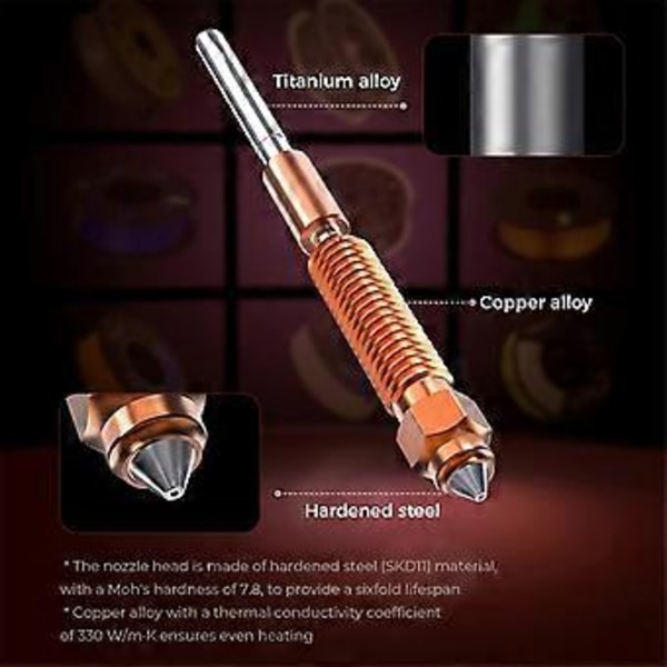 K1 Keramiskt Hotend Kit - Snabbt Munstycksbyte