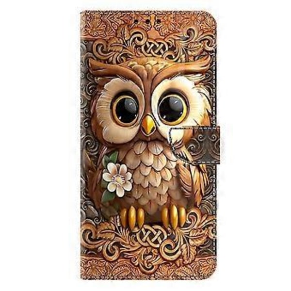 Skal för Xiaomi 14T Mönstertryckt Skyddande Fodral TPU+PU Läder Flip Telefonfodral (Stil I)