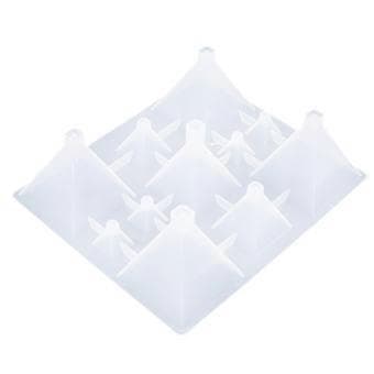 5 Forskjellige Størrelser Stor Pyramideform DIY Silikonform Resin Epoxy