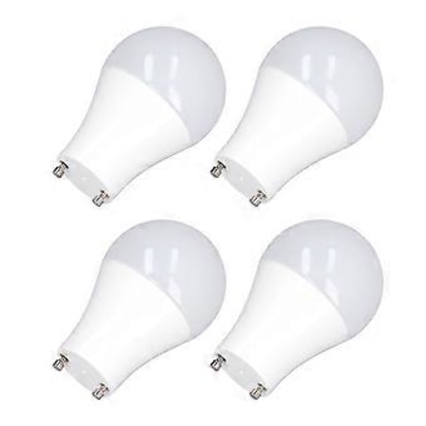 4 stk. 120V9W Varm Hvid 2700K GU24 Pære Høj Lysstyrke Energibesparende LED A19 Pære til Soveværelse Kontor