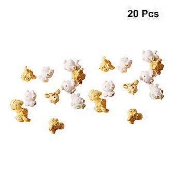 20 kpl Tekopopcornia Mikromaisema Koriste Koti Sisustus DIY Korvakorun Tarvike (Sekalaiset Värit)