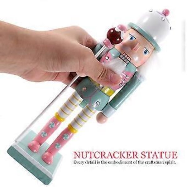 Julgranssoldat i trä - Nötkrackare - Söt Nötkrackare Ornament Juldekoration för Skrivbord