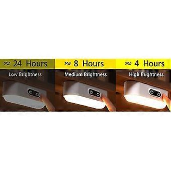 LED-pöytävalaisin magneettikiinnityksellä, kosketusohjattu himmennys, 5 säädettävää kirkkaus- ja väritilaa, langaton ladattava pöytävalaisin