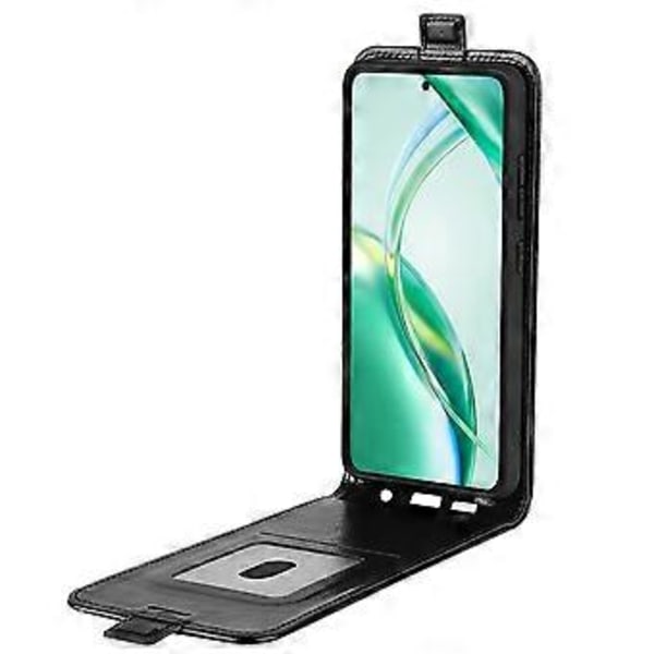Skal för Honor 200 Smart 5G/X7c 4G med Kortfack Vertikalt Flip Läderfodral (Stil C)