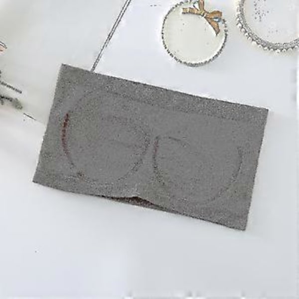 Elastisk stroppeløs BH for kvinner, Undertøy Eau BH, Stroppeløs BH i forskjellige størrelser, Komfortabel trådløs BH, flere farger tilgjengelig (XL Kaffe)