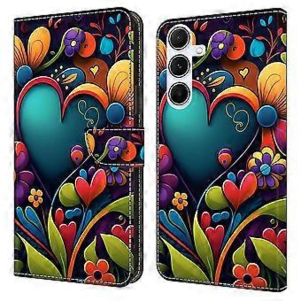 Samsung Galaxy S24 FE -kotelo PU-nahkainen lompakkokotelo jalustalla (tyyli L)