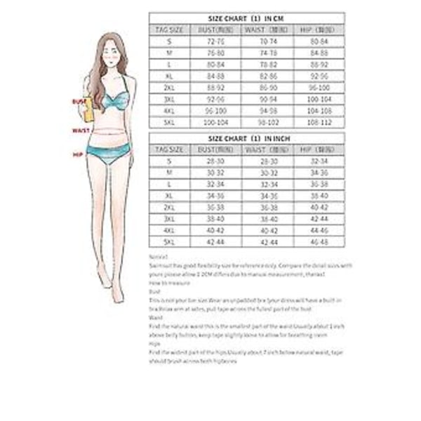 Jentes badedrakt plus size badetøy 3xl Blå