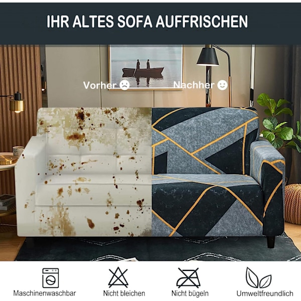 Soffaöverdrag 3-sits elastiskt sofföverdrag sofföverdrag